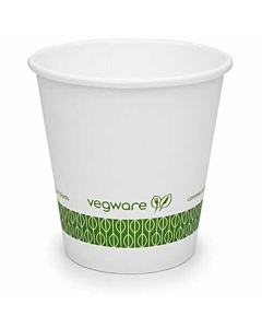 Vegware Compostable 6oz White Single Wall Cup