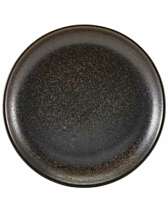 Terra Porcelain Black Coupe Plate 24cm