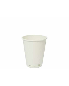 Vegware Compostable White Insulated Hot Cups 8oz