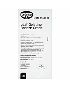 Dr. Oetker Premium Edible Bronze Leaf Gelatine