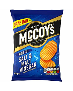 McCoys Salt & Malt Vinegar Flavour Crisps Grab Bags
