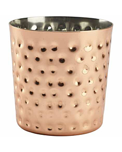 Hammered Copper Plated Serving Cup 8.5 x 8.5cm
