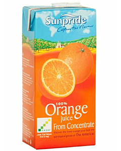Sunpride Orange Fruit Juice Cartons