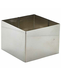 Stainless Steel Square Mousse Ring 8x6cm