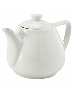 Genware Porcelain Contemporary Teapot 45cl/16oz