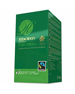 Ridgways Pure Green Tea Faritrade Envelope Tea Bags
