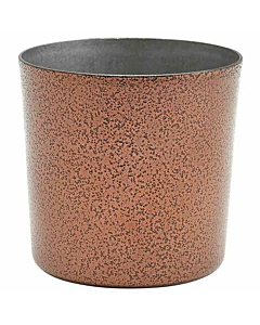 Stainless Steel Serving Cup 8.5 x 8.5cm Hammered Copper