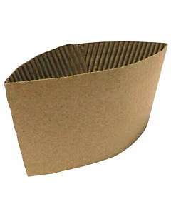 GoPak Brown Corrugated Coffee Cup Sleeve 12oz