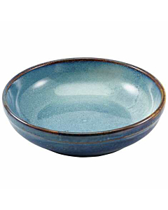 Terra Porcelain Aqua Blue Coupe Bowl 23cm