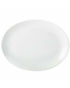 Genware Porcelain Oval Plate 24cm/9.5"