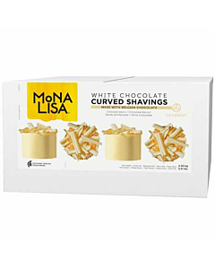 Mona Lisa White Chocolate Curved Shavings