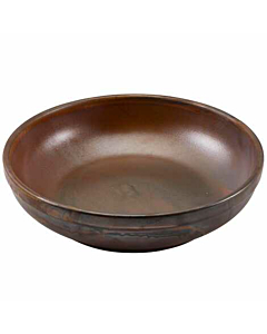 Terra Porcelain Rustic Copper Coupe Bowl 23cm