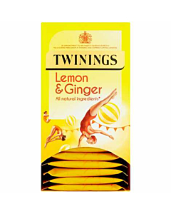 Twinings Lemon & Ginger Enveloped Tea Bags