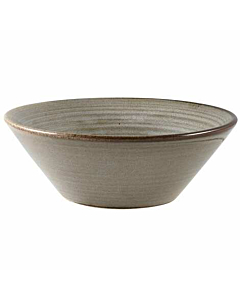 Terra Porcelain Grey Conical Bowl 14cm