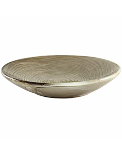 Terra Porcelain Grey Organic Coupe Bowl 21cm