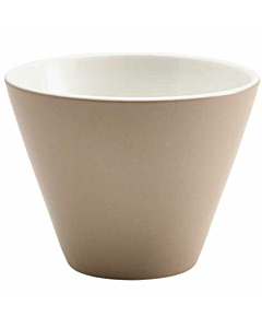 Genware Porcelain Stone Conical Bowl 10.5cm/4"