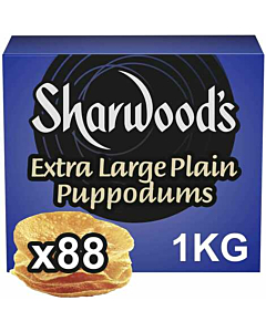 Sharwoods Extra Large Plain Poppadoms