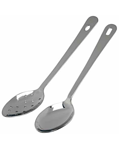 S/St.Perforated Spoon 10" With Hanging Hole