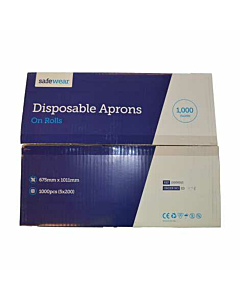 Safeware Disposable Blue Catering Aprons On Roll