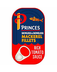 Princes Mackerel Fillets in Rich Tomato Sauce