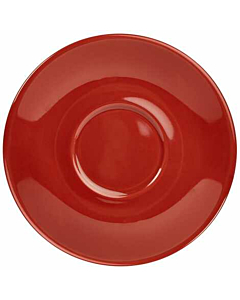 Genware Porcelain Red Saucer 13.5cm/5.25"