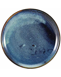 Terra Porcelain Aqua Blue Coupe Plate 24cm