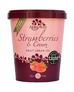 Alder Tree Strawberries & Cream Fruit Ice Cream
