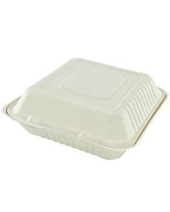 Zeus Packaging Bagasse Food Container 9 x 9"