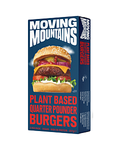 Moving Mountains Frozen Vegan Plant-Based Burgers