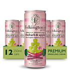 Folkingtons Sparkling Rhubarb & Apple Cans