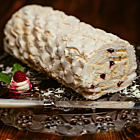 Menuserve Frozen G/F White Chocolate & Raspberry Roulade