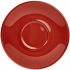 Genware Porcelain Red Saucer 16cm/6.25"