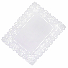 White Lace Paper Tray Covers 25cm x 36cm