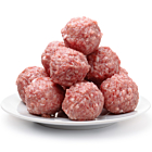 William White Frozen Halal British Beef Meatballs 80%