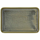 Terra Porcelain Matt Grey Rectangular Platter 30 x 20cm