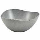 Grey Granite Melamine Triangular Buffet Bowl 28cm