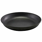 GenWare Black Vintage Steel Coupe Plate 24cm