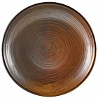 Terra Porcelain Rustic Copper Deep Coupe Plate 25cm