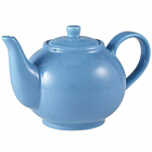 Genware Porcelain Blue Teapot 45cl/15.75oz