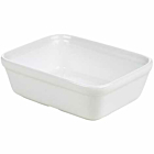 Genware Porcelain Rectangular Pie Dish 15.5x11.5cm/6 x 4.5"