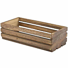 Wooden Crate Dark Rustic Finish 25 x 12 x 7.5cm