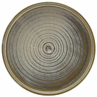 Terra Porcelain Matt Grey Low Presentation Plate 18cm