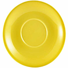 Genware Porcelain Yellow Saucer 16cm