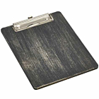 Black Wooden Menu Clipboard A5 18.5x24.5x0.6cm