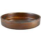 Terra Porcelain Rustic Copper Presentation Bowl 20.5cm