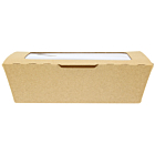 Zeus Packaging Compostable Kraft Medium Window Boxes