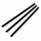 Zeus Packaging Black Compostable Paper Straws 200mm