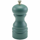 Olive Green Wooden Salt/Pepper Grinder 13cm