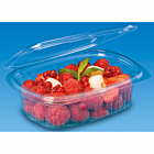 Zeus Packaging Clear Plastic Hinged Deli Containers 12oz