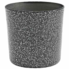 Stainless Steel Serving Cup 8.5 x 8.5cm Hammered Silver